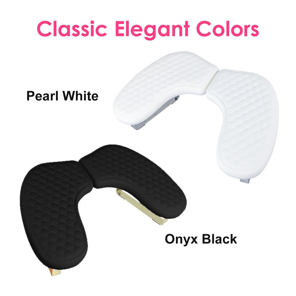 Jazalz arm rest in-use hands shows spacious support for hands.
