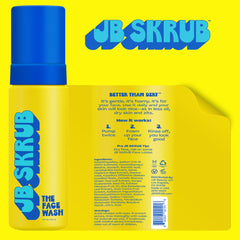 JB SKRUB Exfoliating Pads pack close-up, alcohol-free exfoliation for balanced teen skin.