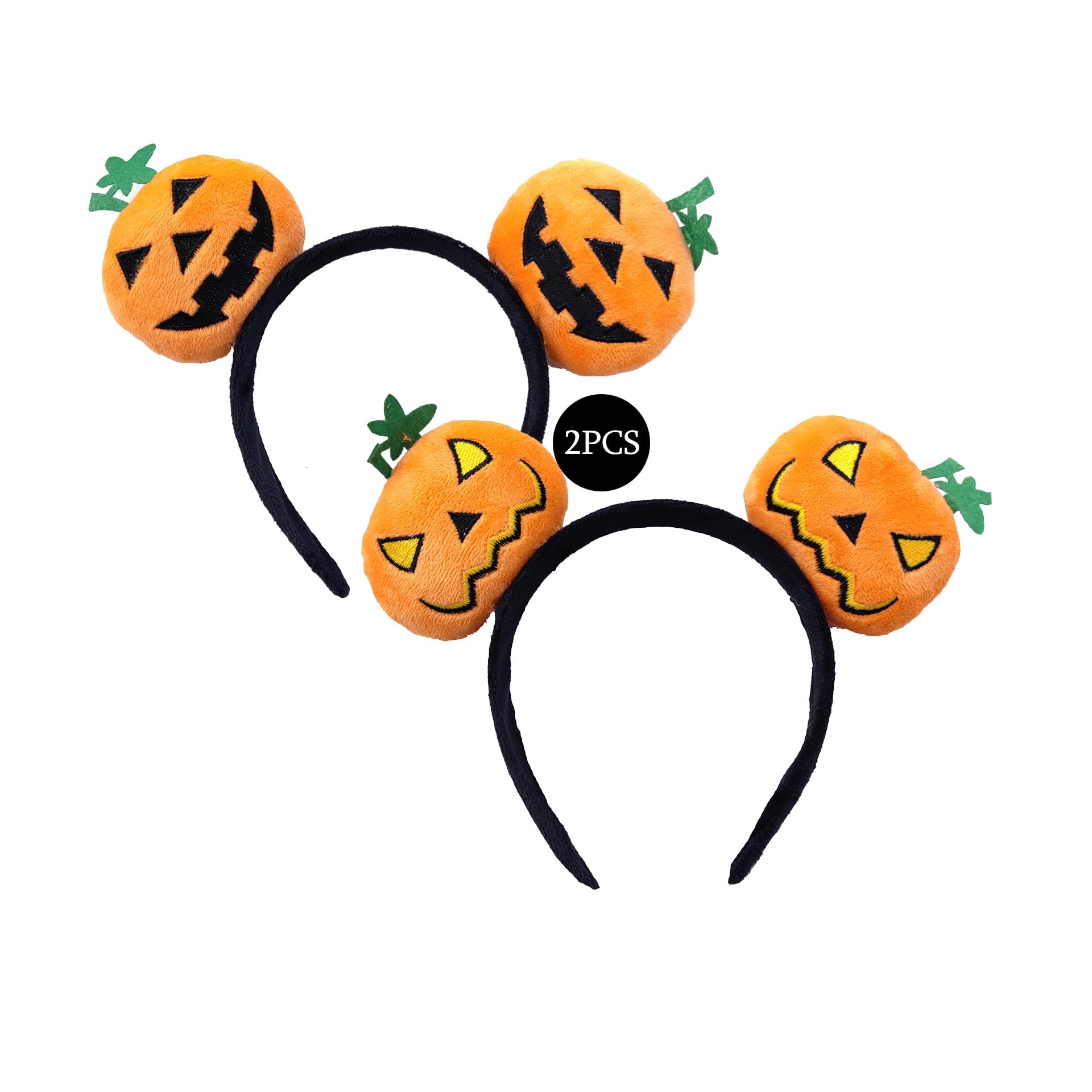 JBin Rich pumpkin glitter mouse ears headband adds festive Halloween flair for parties