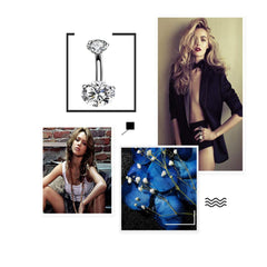 Jconly 316L stainless steel belly ring in classic 1.6mm thickness