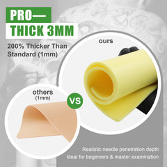 JCONLY tattoo skin double-sided durability enables multiple sessions without warping.