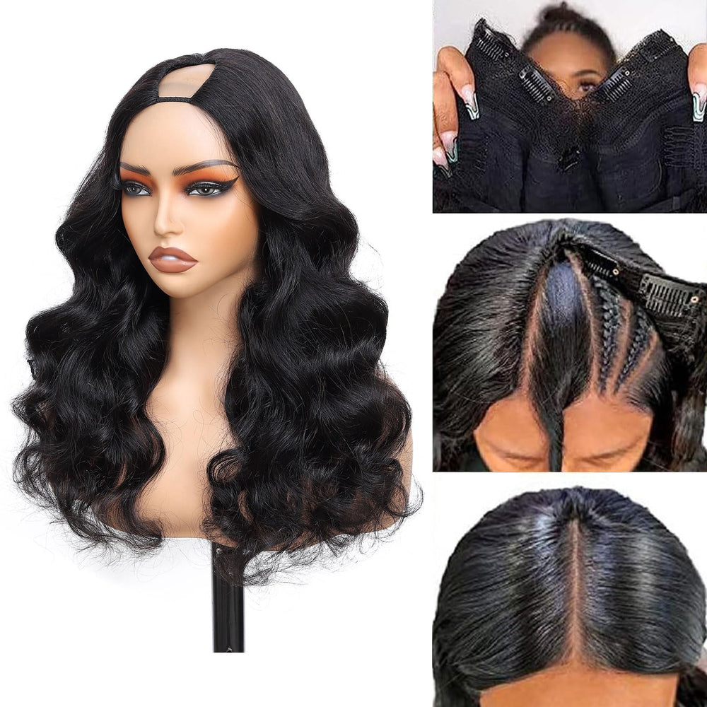 jcoolo V Part Wig adjustable drawstring cap for secure comfort