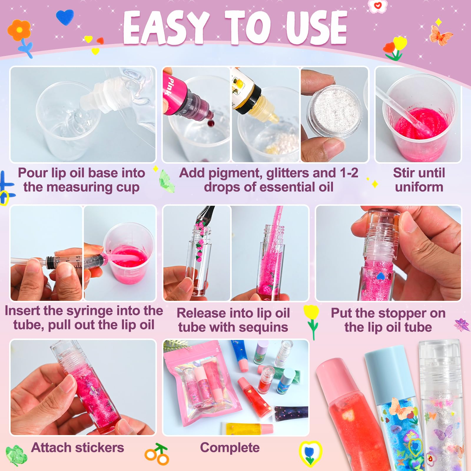 Jcoos lip gloss kit makes a thoughtful gift for girls and beauty lovers