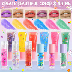 Jcoos lip gloss kit pigment collection enables vibrant shades and customizable finishes