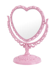JDPEYI heart mirror desk pink for chic daily makeup use