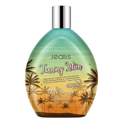 Jeallis extreme-dark-tanning-lotion-bottle delivers a richer bronze glow with maximum hydration.