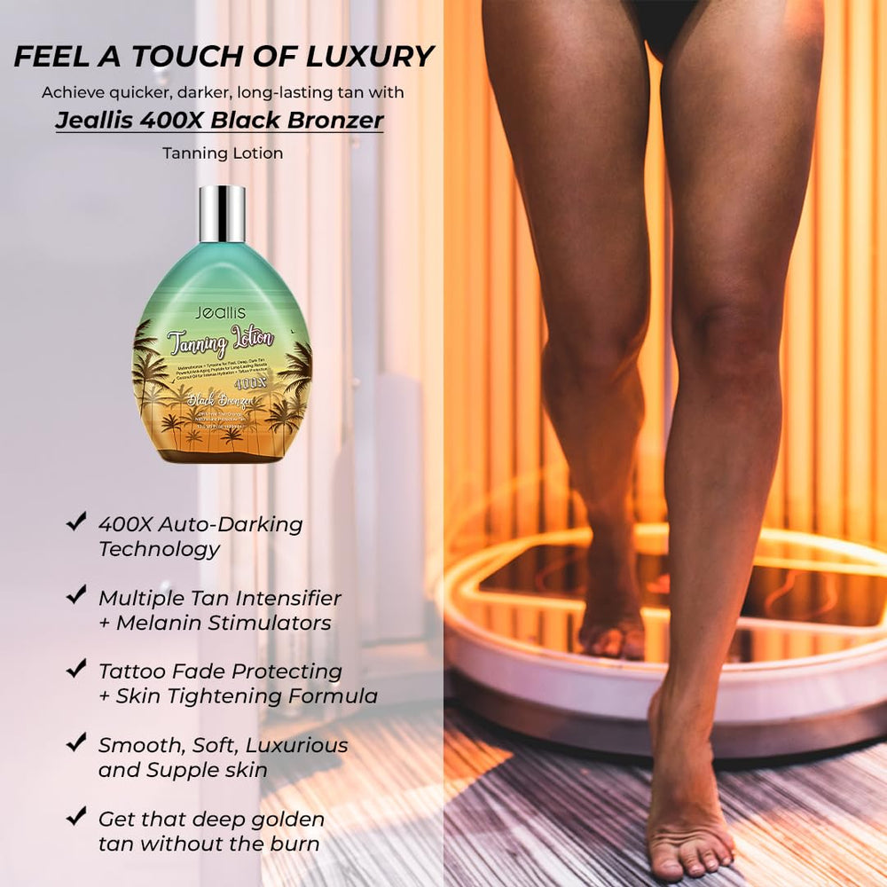 Jeallis tanning-lotion-application-hand captures easy rub-in for smooth, streak-free results.