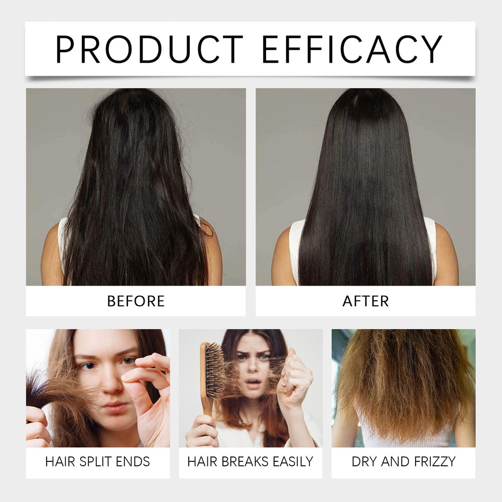 Jeamoen Polypeptide Keratin Cream Dispense shows easy-to-use application for deep conditioning.
