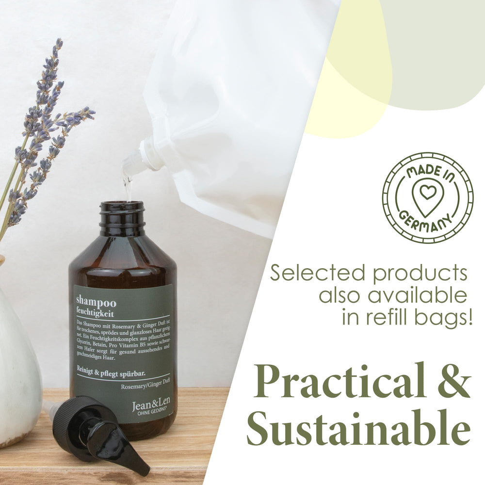Jean&Len hair-care set on display demonstrates complete at-home care routine