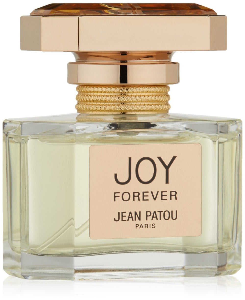 Jean Patou Joy Forever bottle closeup for lasting daily elegance.