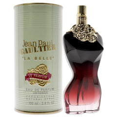Jean Paul Gaultier La Belle Le Parfum bottle close-up for a luxe, long-lasting aura.