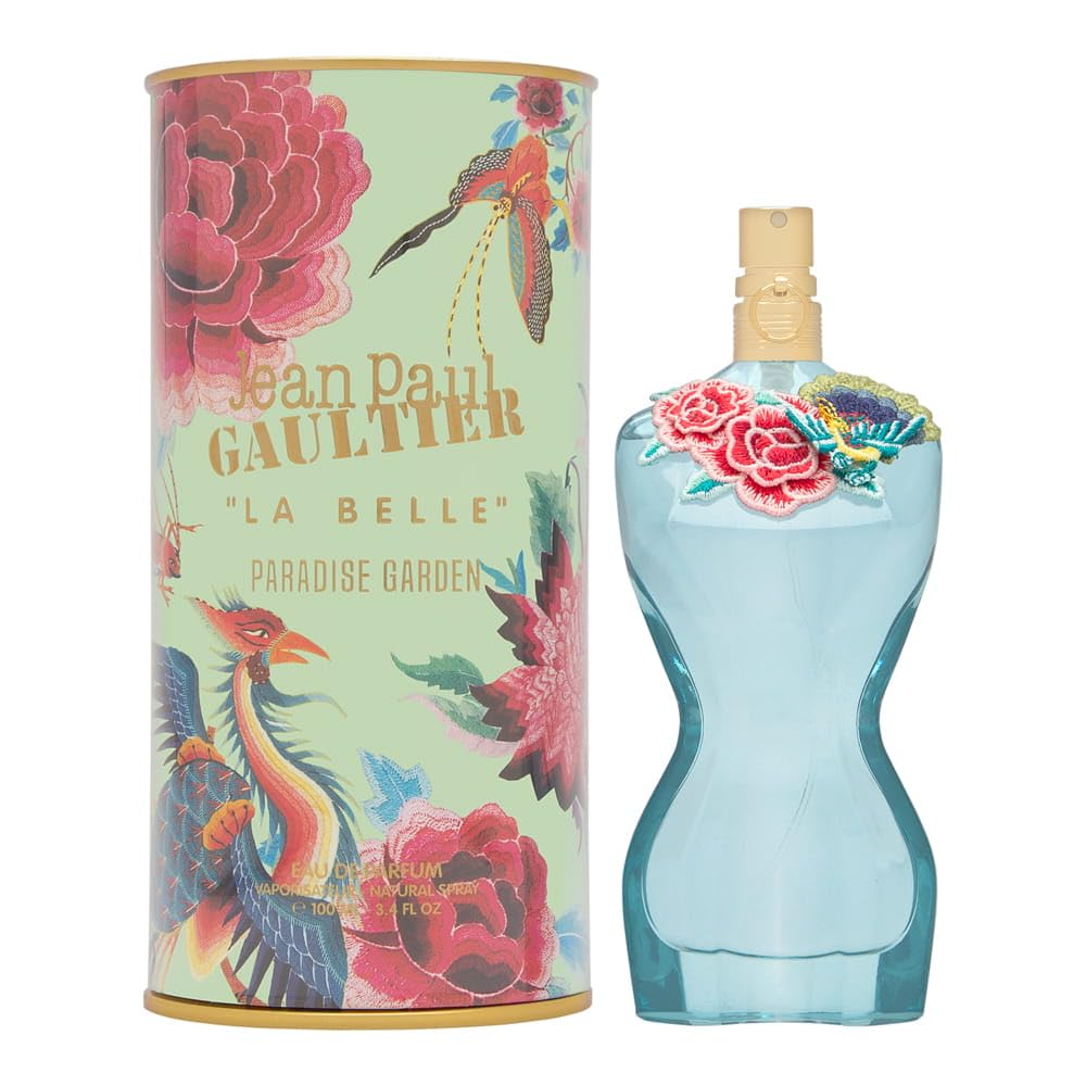 La Belle Paradise Garden bottle front by Jean Paul Gaultier for tropical-inspired daily wear