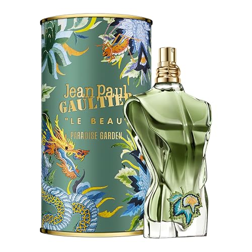 Jean Paul Gaultier Le Beau Paradise Garden packaging display suitable for casual daily scent moments