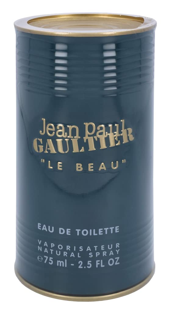 Jean Paul Gaultier Le Beau spray application suggests effortless freshness.