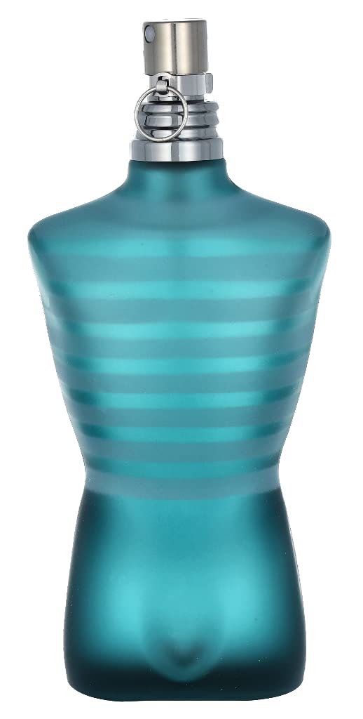 Jean Paul Gaultier Le Male bottle angle highlighting sleek masculinity for daily wear.