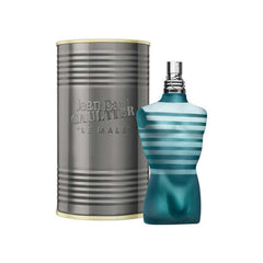 Jean Paul Gaultier Le Male bottle front view, classic masculine silhouette for daily confidence.