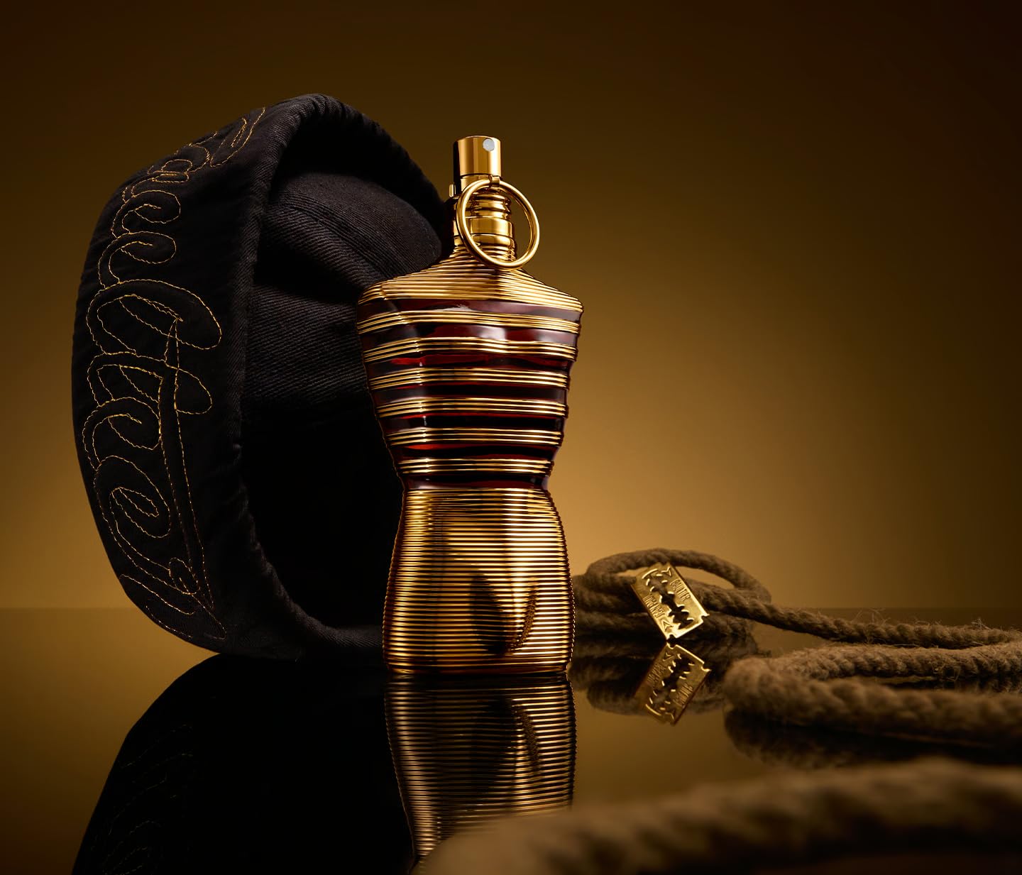 Jean Paul Gaultier Le Male Elixir shower gel bottle for refreshing daily cleanse