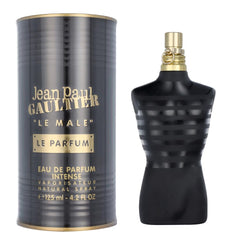 Jean Paul Gaultier Le Male Le Parfum bottle front showcases bold artistry for confident evenings.