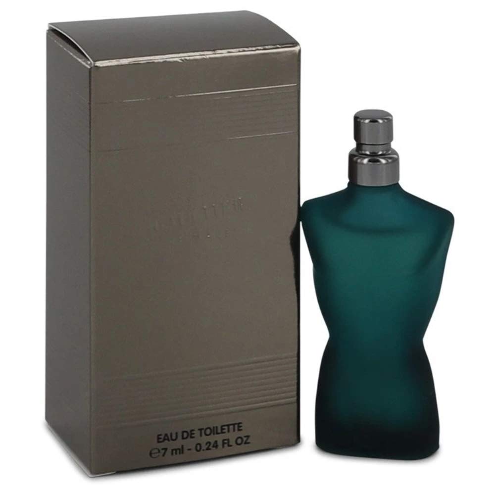 Jean Paul Gaultier Le Male mini EDT bottle for travel, woody oriental fragrance.
