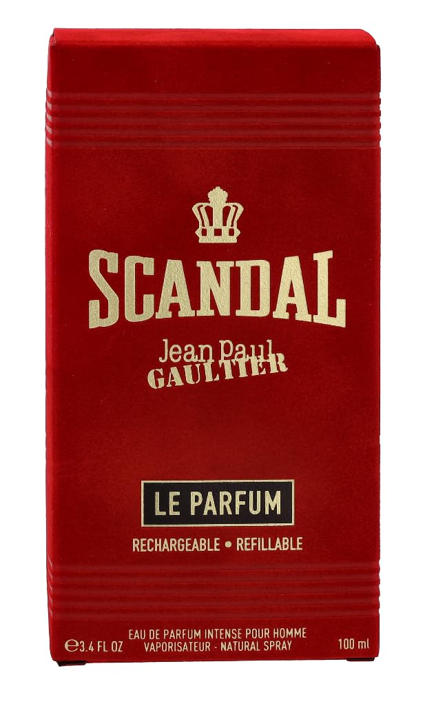 Jean Paul Gaultier Scandal Le Intense woody-tonka notes evoke confidence.