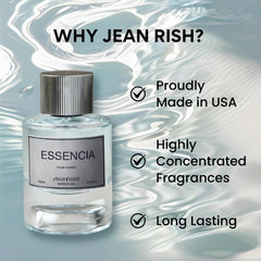 Jean Rish Essencia tester strip highlights lemon and bergamot for instant uplift