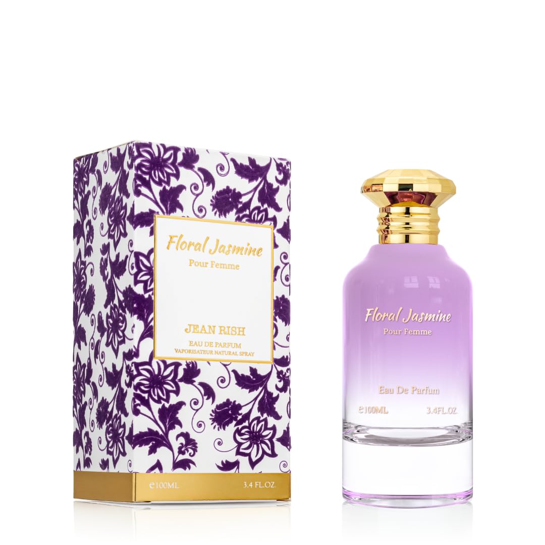 Jean Rish Floral Jasmine bottle front evokes luxury for special occasions