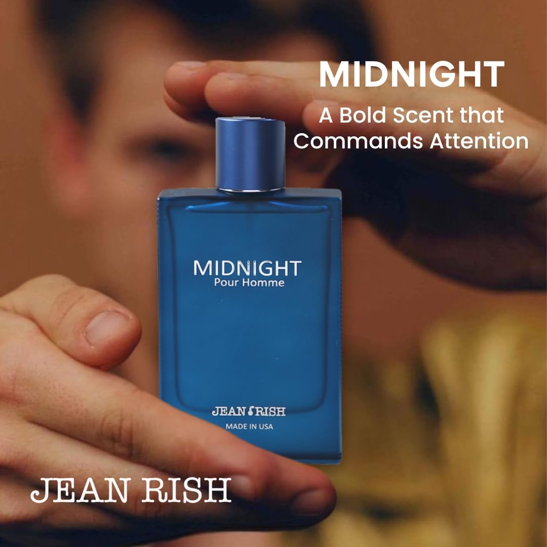 Jean Rish Midnight Pour Homme lavender note conveys soothing, modern masculine aroma