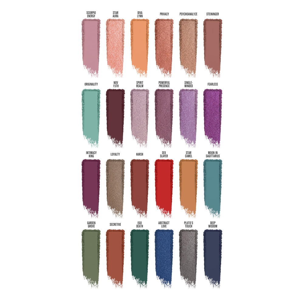 Jeffree Star Scorpio Palette magenta shift pearls for vibrant accent and editorial interest.