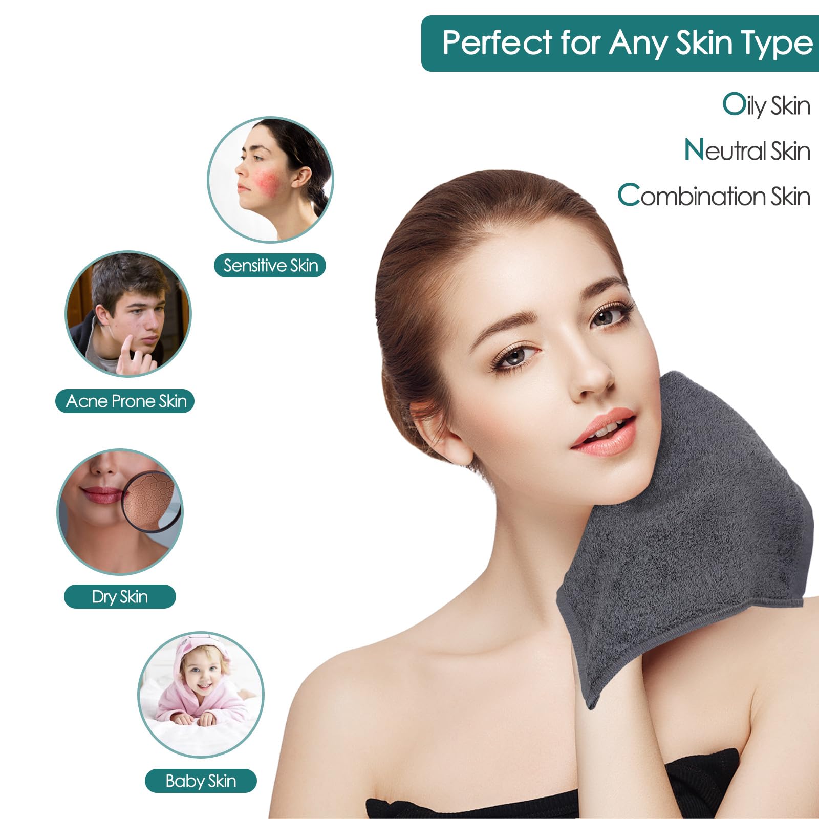 JEFFSUN skin-friendly rayon cloths demonstrate reusable, washable daily use