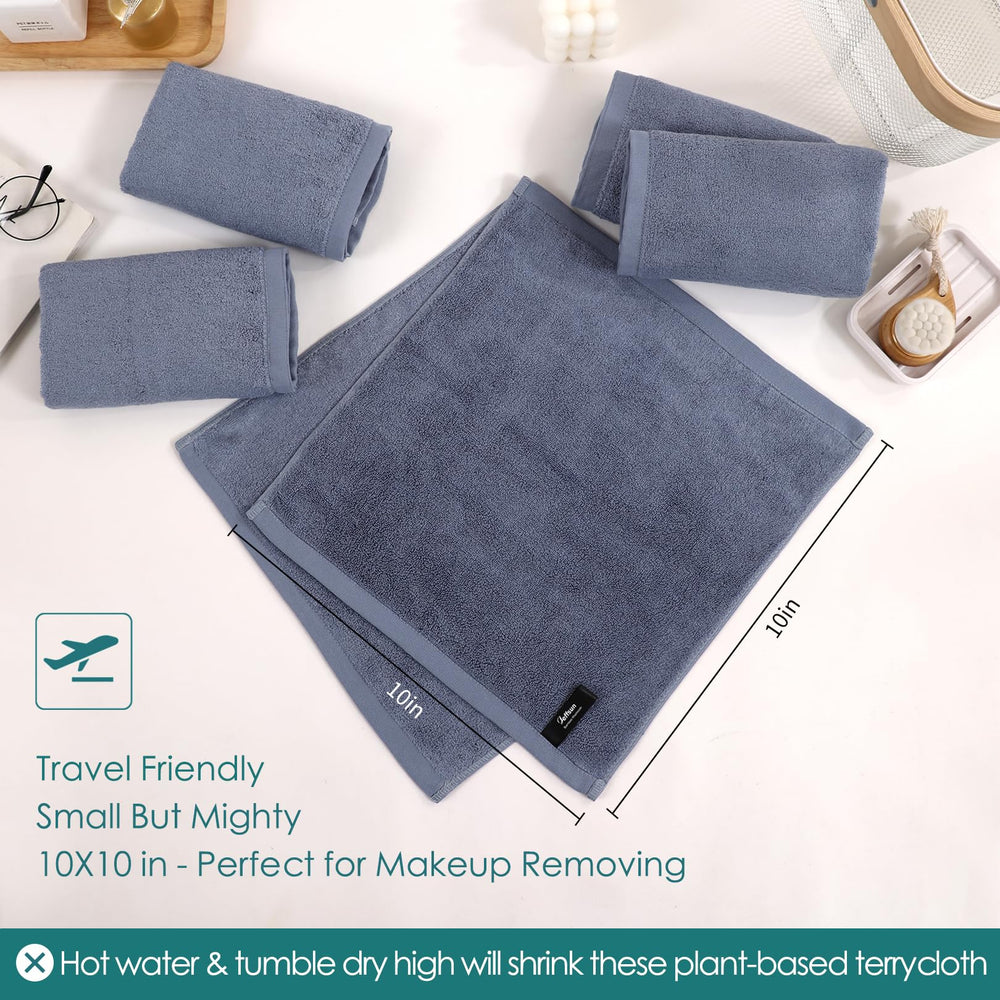 JEFFSUN wash cloths dry-fast feature, ready for quick bathroom routines.