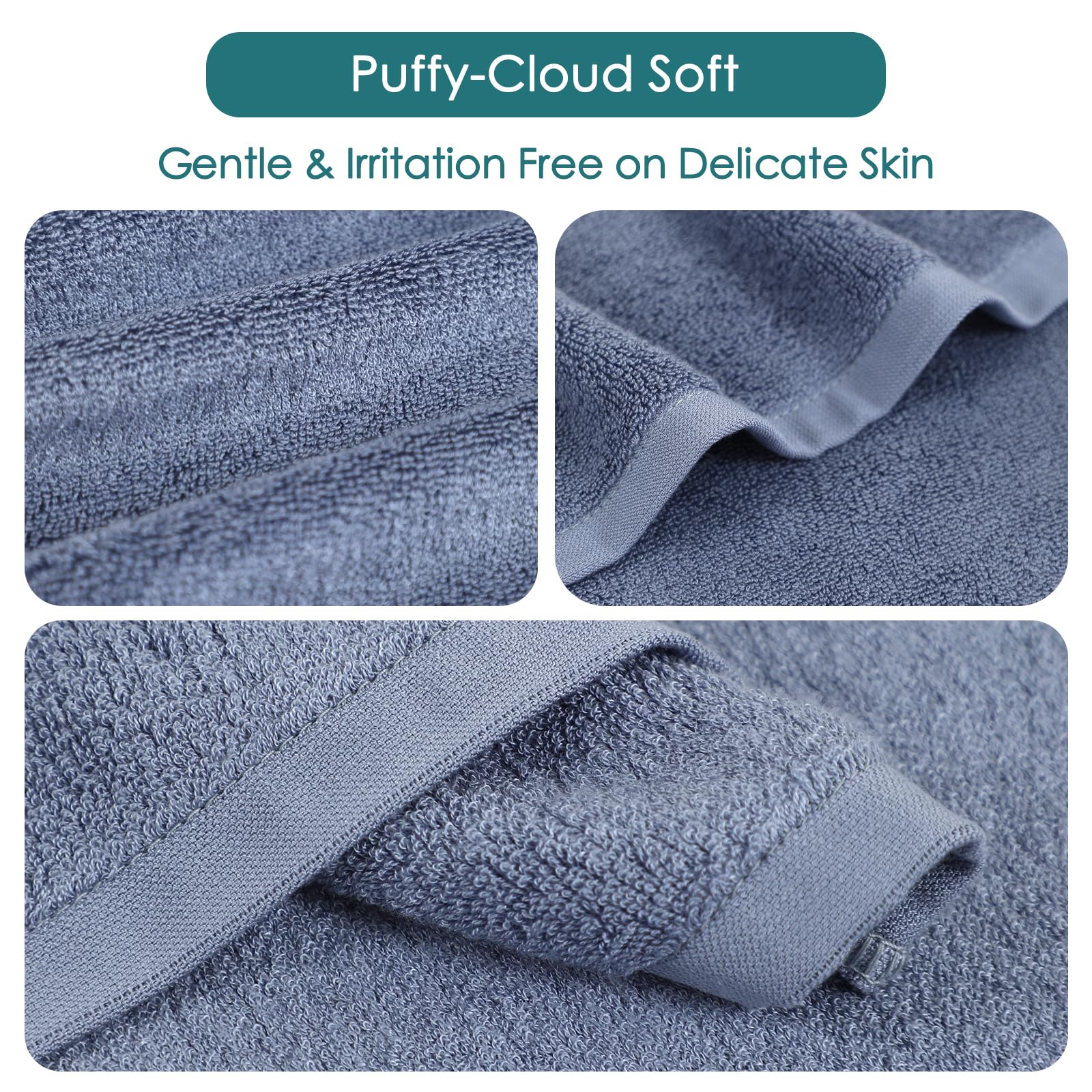 JEFFSUN wash cloths fabric care, machine washable and quick dry.