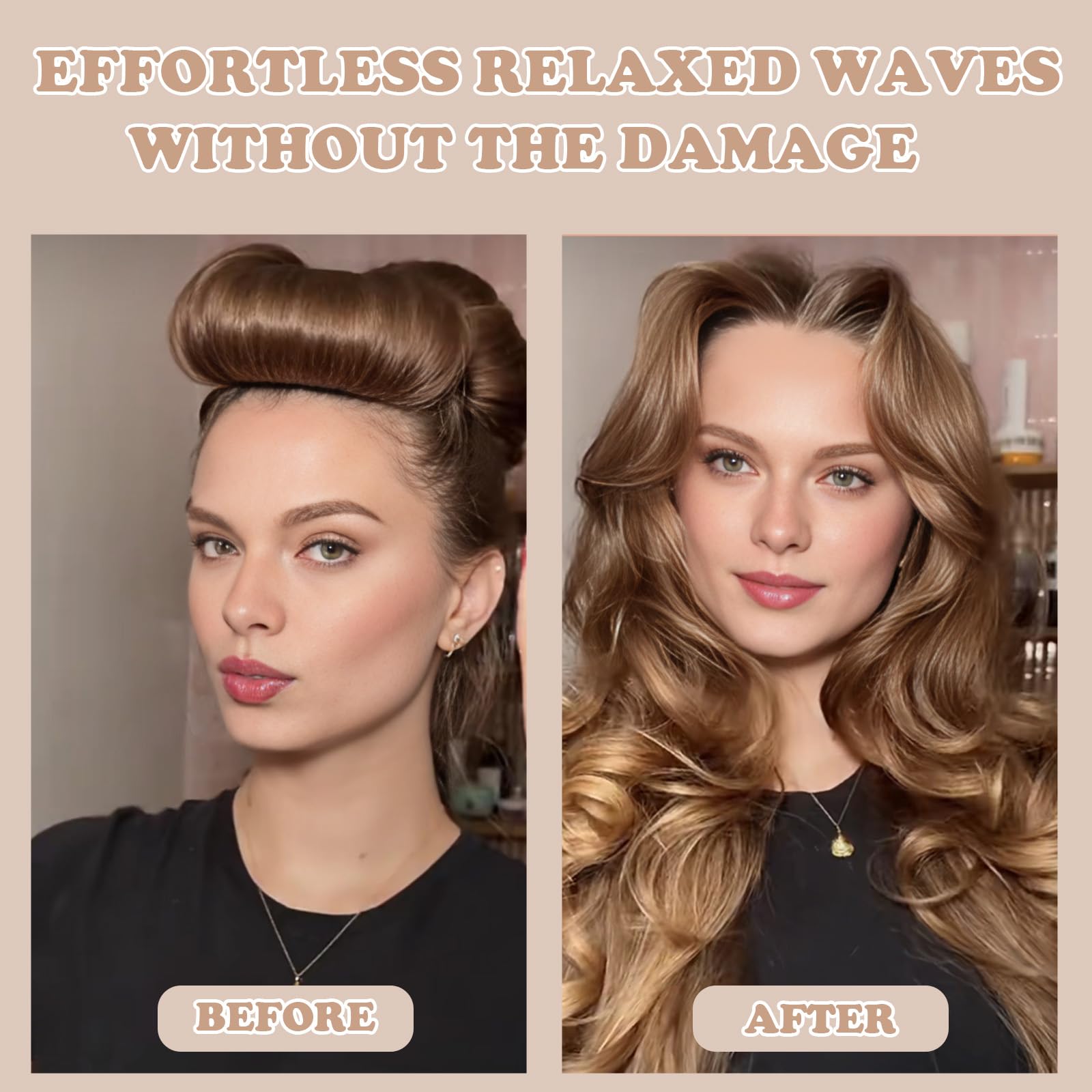 Jejucy heatless curls overnight velvet outer fabric close up for gentle grip