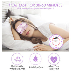 Jekeno Steam Eye Mask bulk pack for convenient travel and daily use.