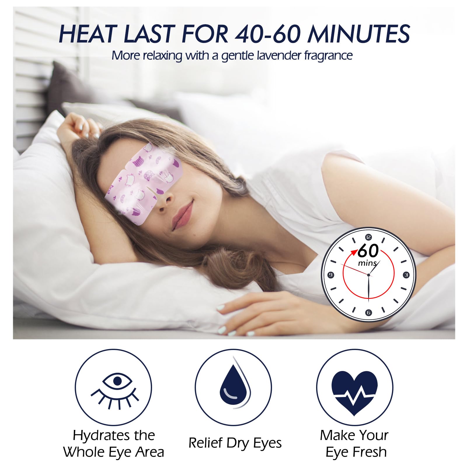 Jekeno Steam Eye Mask individually wrapped for convenient, hygienic on-the-go relaxation.
