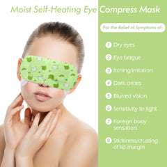 Jekeno Steam Eye Mask quick warmth delivers 40-60 minutes of comfort.
