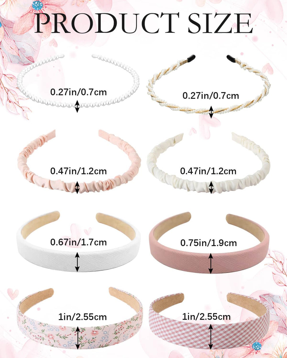 Diadema JELIEE con perlas rosadas, detalle elegante para peinados.