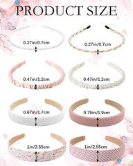 Diadema JELIEE con perlas rosadas, detalle elegante para peinados.