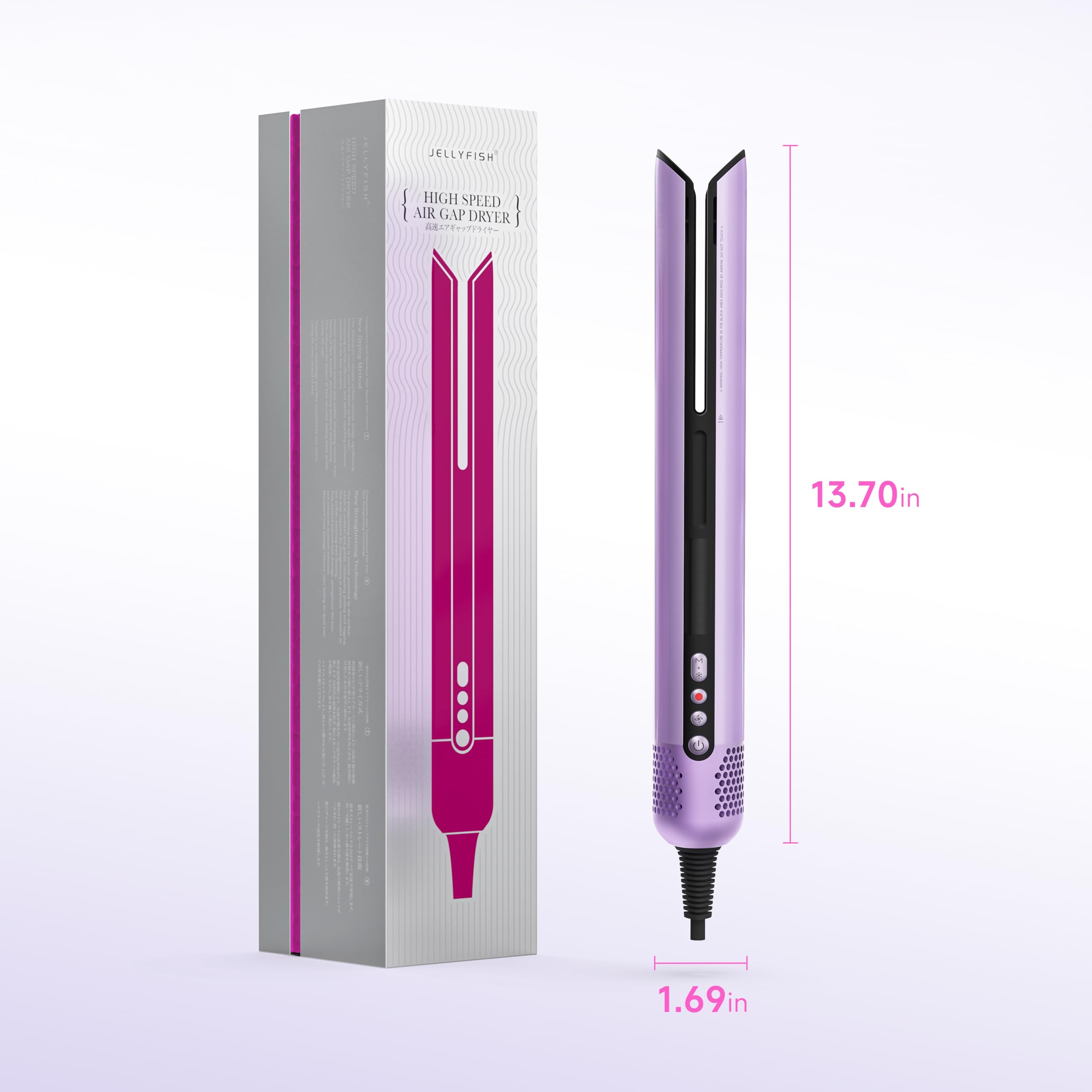 Jellyfish salon-smooth 8-minute styling promise fits busy mornings.