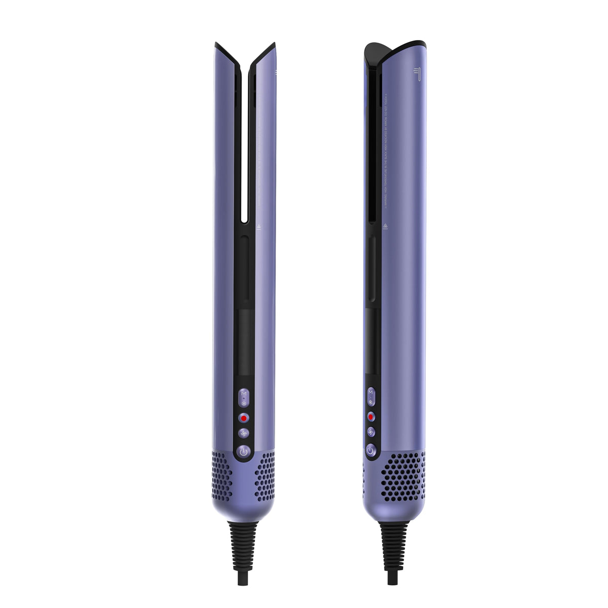 Jellyfish zero-touch air-straightener slot guiding strands for gentle, heat-free straightening.