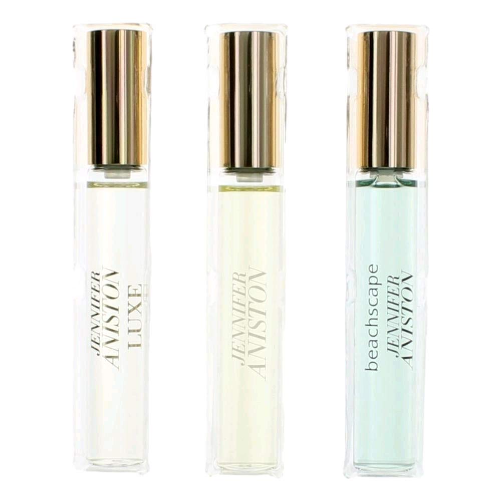Jennifer Aniston 3-piece rollerball set for travel-friendly fragrance options