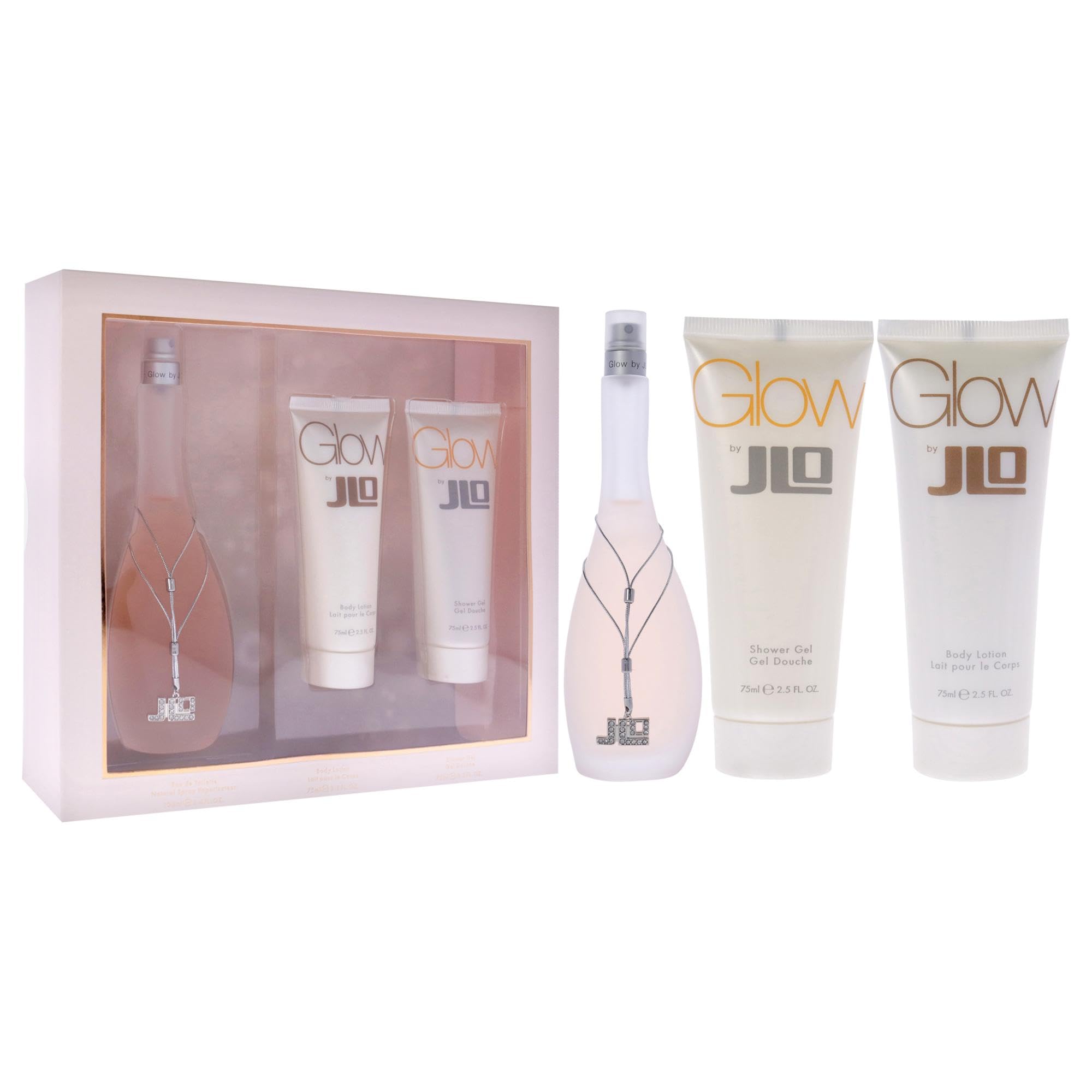 Jennifer Lopez Glow Shower Gel bottle captures refreshing cleanse and scent base.