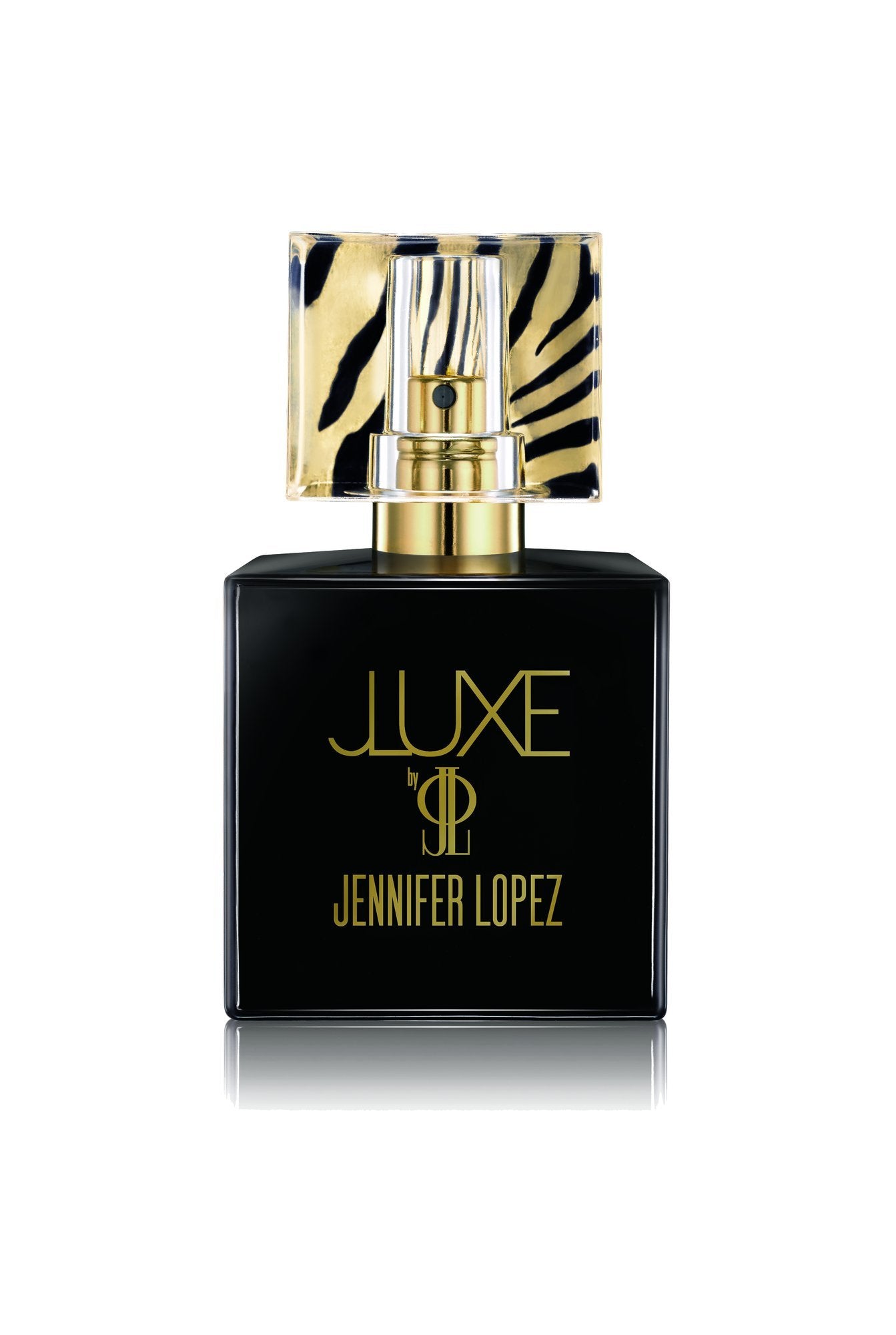Jennifer Lopez J Luxe Eau de Parfum bottle with elegant amber tones for evening wear