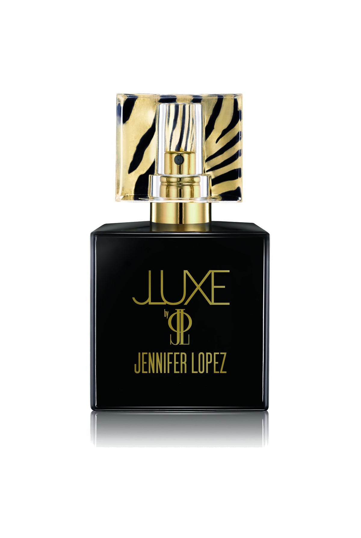 Jennifer Lopez J Luxe Eau de Parfum bottle with elegant amber tones for evening wear