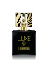 Jennifer Lopez J Luxe Eau de Parfum bottle with elegant amber tones for evening wear