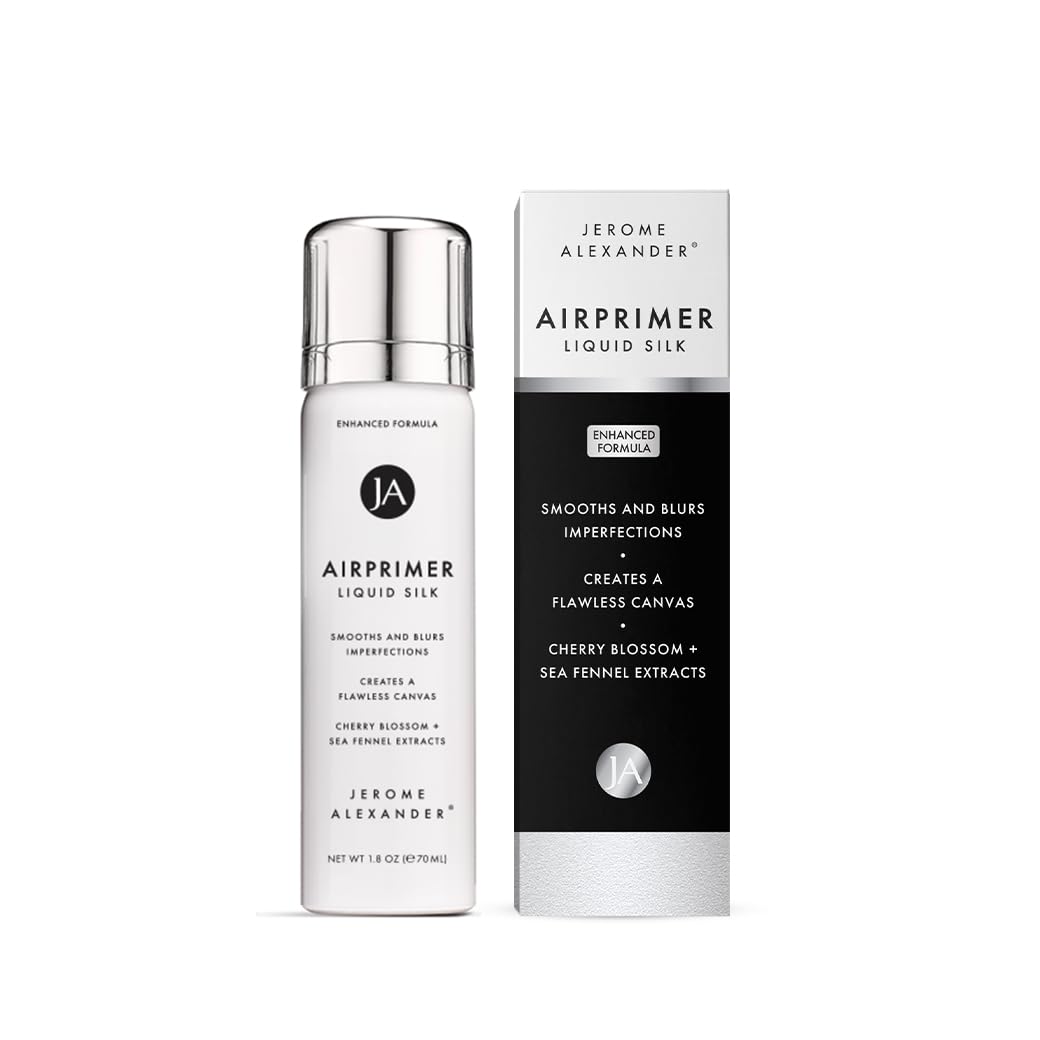 Jerome Alexander MagicMinerals LiquidSilk Air Primer spray bottle ready for makeup prep