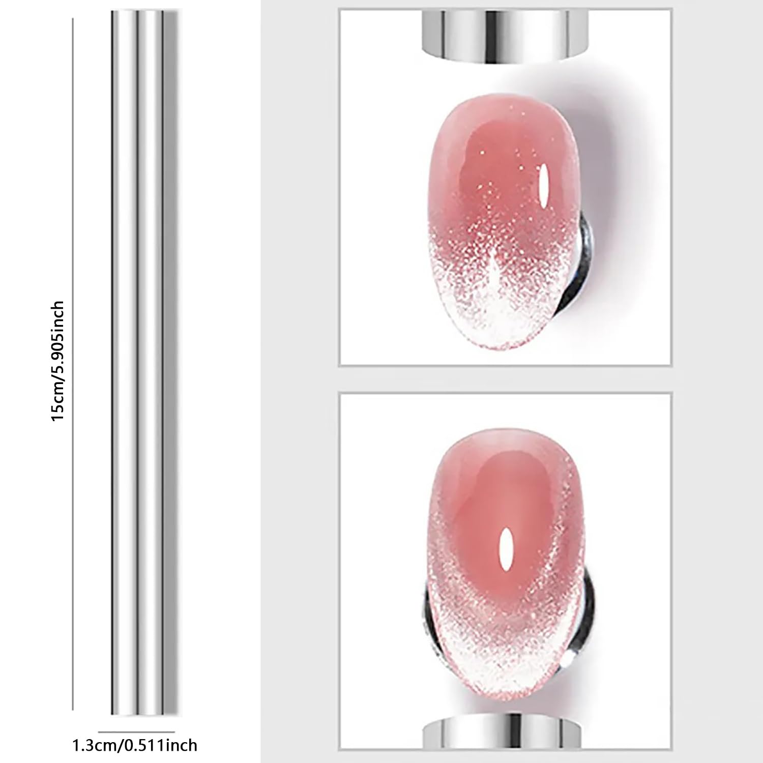 Jerclity cat eye magnet highlights powerful magnetism delivering quick cat eye results on nails.
