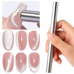 Jerclity cat eye magnet for nails shows a compact double-ended design for precise cat eye effects.