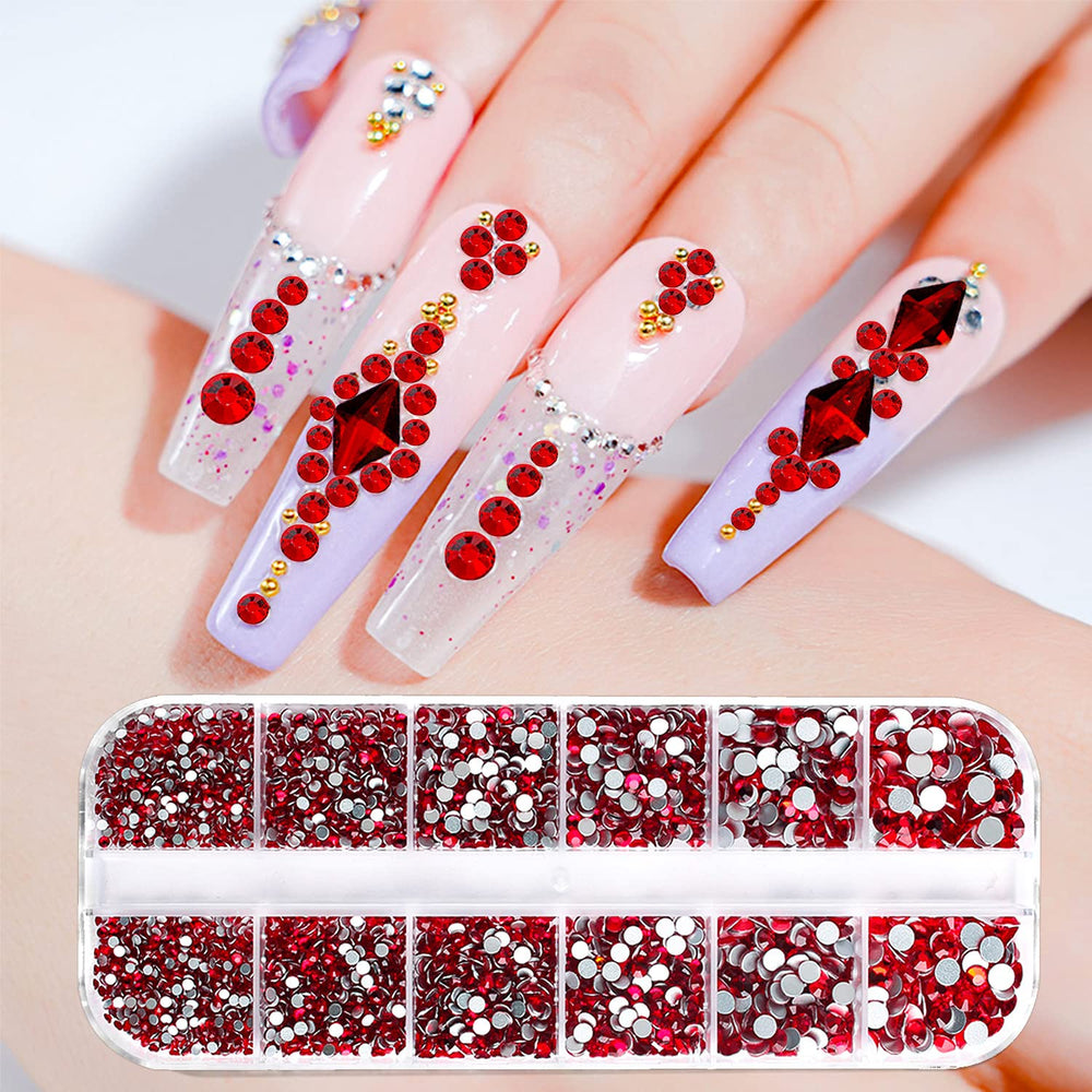 JERCLITY glass flat-back facets provide brilliant shine on nails and accessories