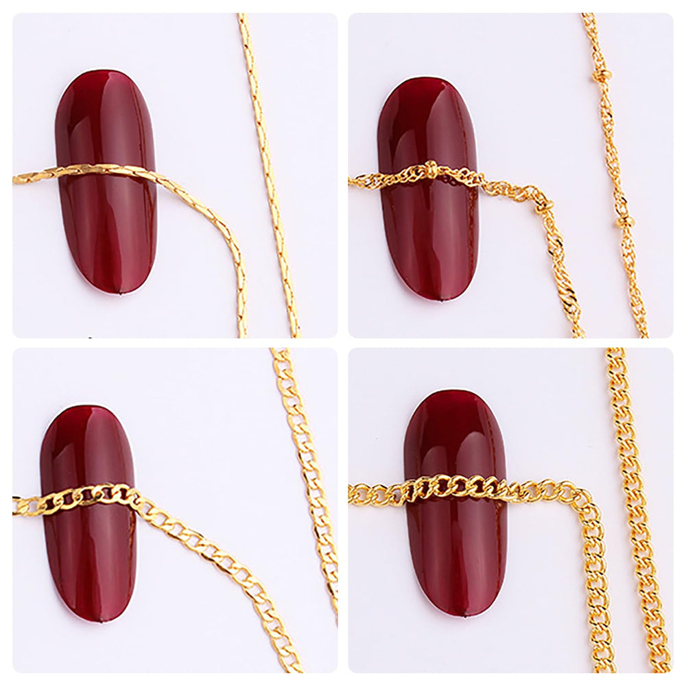 JERCLITY lightweight, long-lasting chains for comfortable nail art