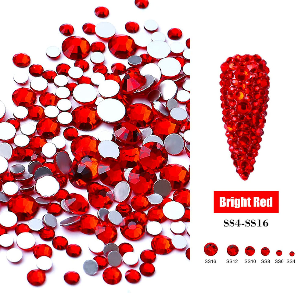 JERCLITY nail art application setup showing easy decoration with rhinestones